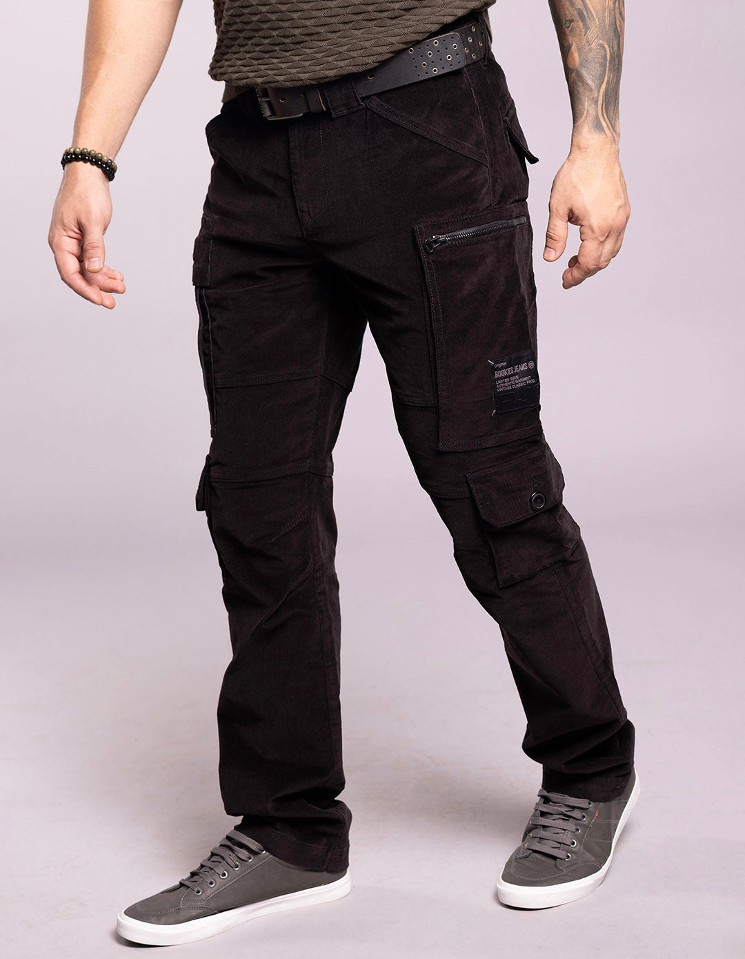 Black Regular Fit Cargo Pant